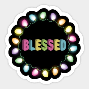 Blessed - Light Bulbs Sticker